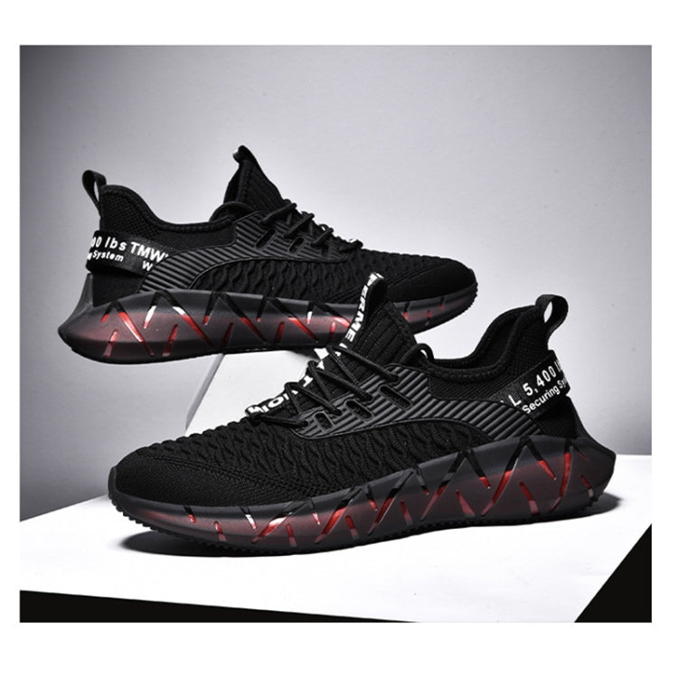 Men Lightweight Breathable Mesh Sneakers Flying Woven Casual Running Shoes, 38, 39, 40, 41