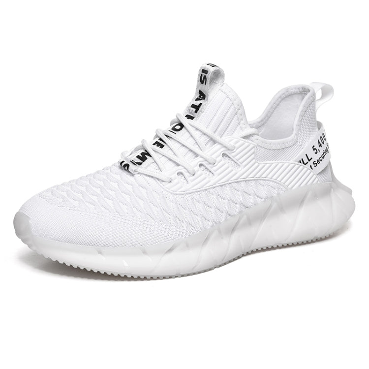 Men Lightweight Breathable Mesh Sneakers Flying Woven Casual Running Shoes, 38, 39, 40, 41