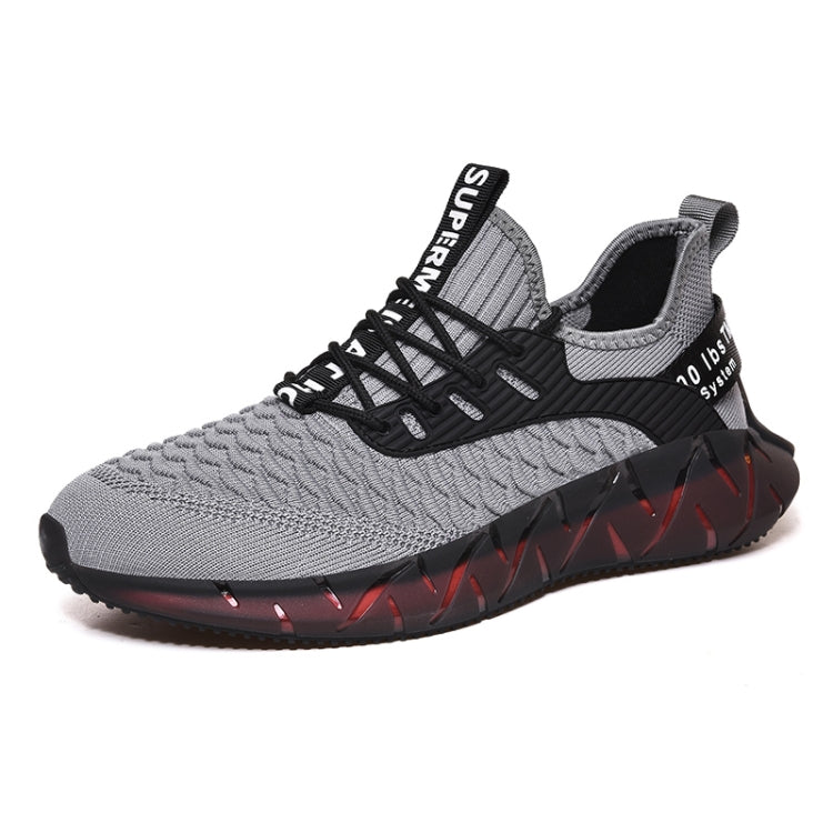 Men Lightweight Breathable Mesh Sneakers Flying Woven Casual Running Shoes, 38, 39, 40, 41