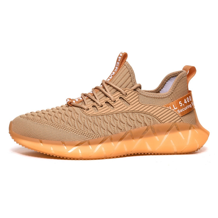 Men Lightweight Breathable Mesh Sneakers Flying Woven Casual Running Shoes, 42, 43, 44, 45