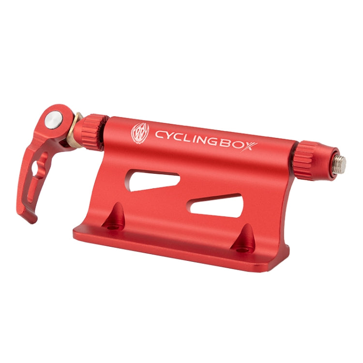 CYCLINGBOX BG-0171 Bike Aluminum Portable Quick-Removal Front Fork Fixed Frame Rear Hanging Frame Car Top Fixture Equipment, Black, Red, Titanium Color