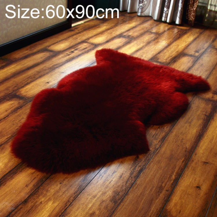 Pure Real Wool Sofa Cushion Fur Full Whole Sheepskin Carpet Window Decoration Mat, 60x90cm, 65x100cm