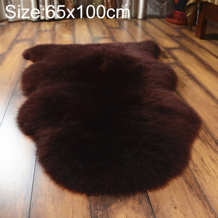 Pure Real Wool Sofa Cushion Fur Full Whole Sheepskin Carpet Window Decoration Mat, 60x90cm, 65x100cm