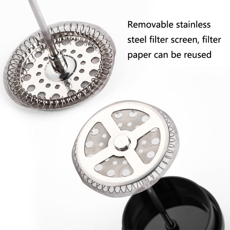 Household Hand Brewed Coffee French Filter Press Pot Glass Tea Maker, 350ml, 600ml, 1000ml