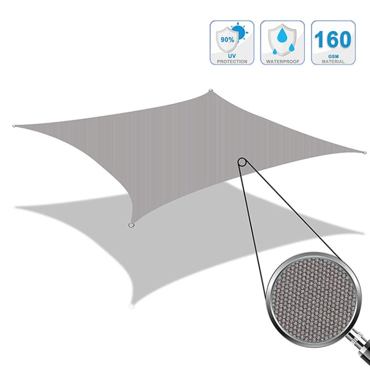 Outdoor Garden Sunshade Sail Waterproof Anti-UV Canopy, Size: 3.6m x 3.6m, 3.6m x 3.6m
