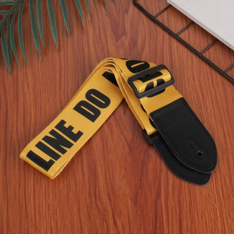 3 PCS Printed Ukulele Guitar Strap, Length: 85-135cm, National Style, Pink Panda, Yellow and Letter, Cartoon, Black White Gant, Blue Flash, Red Flame