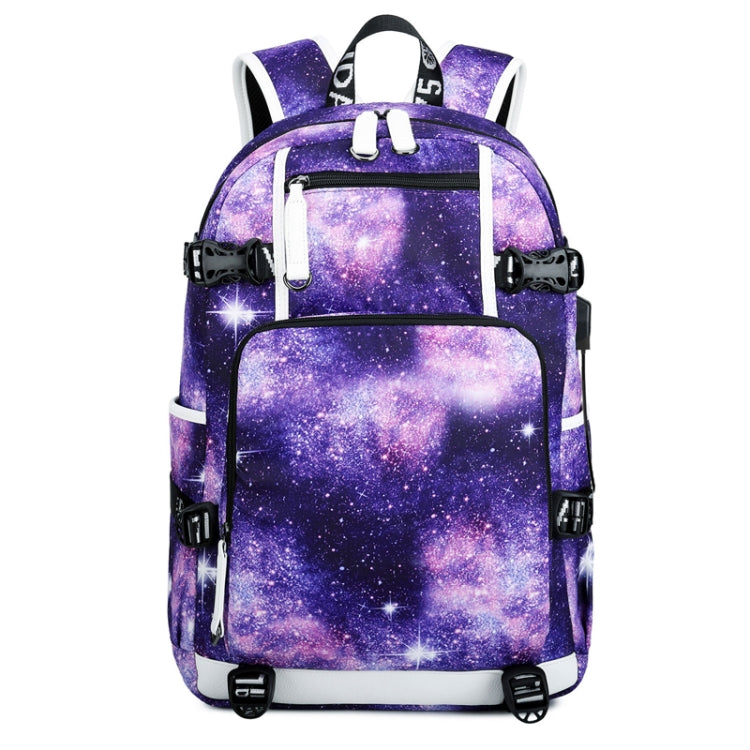 6101-4 Thermal Transfer Casual Backpack Simple Student Schoolbag, Printed Red, Printed Blue, Printed Yellow, Printed Gray, Star Blue, Star Purple, Triangular Blue, Triangle Yellow, Yellow Leather