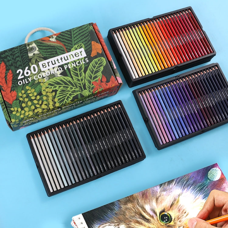 BRUTFUNER 520 Colors Color Lead Set Art Painting Oily Hand-Painted Color Lead, 520 Colors Hand-Painted