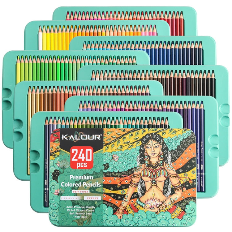 Kalour 240 Colors Color Lead Pencil Set Hand Painted Doodle Color Pencil Painting Pencil, 240 Colors Painting Pencil