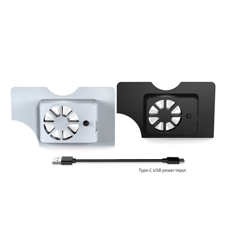 DOBE Host Base Cooling Fan With Blue Light For Switch OLED, White, Black