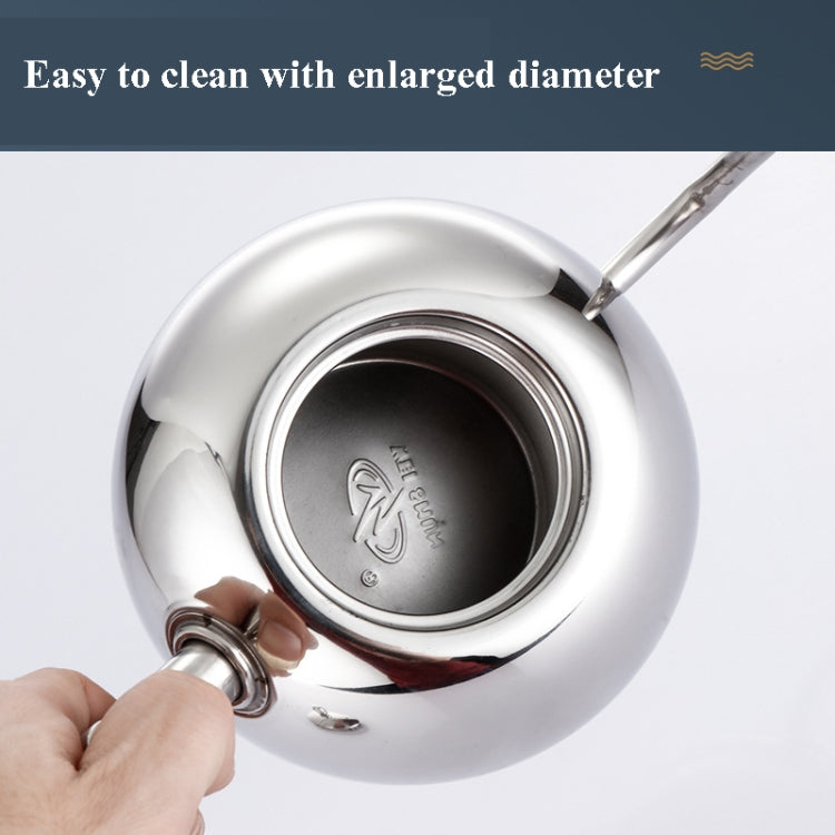 Hand Flush Pot Mocha Coffee Pot Stainless Steel Coffee Pot European Style Stainless Steel Teapot With Strainer, 1L, 0.85L