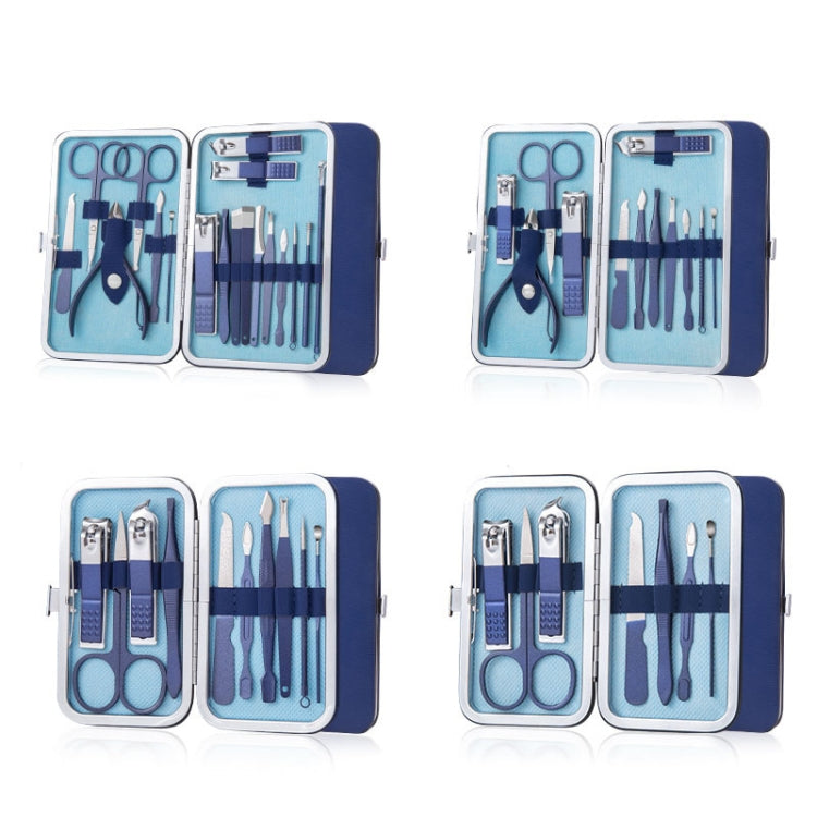Stainless Steel Nail Clipper Set Nail Art Set Manicure Tools, 2 Sets 7 In 1, 2 Sets 10 In 1, 12 In 1, 18 In 1