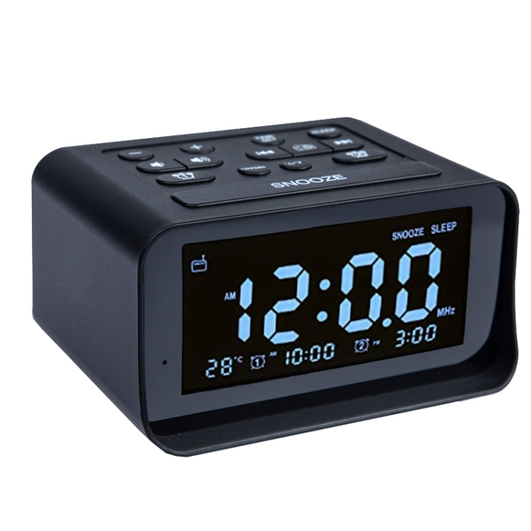 LED Digital Bedroom Alarm Clock With USB Charging Port Clock Radio Temperature Electronic Platform Clock, US Plug, EU Plug, UK Plug