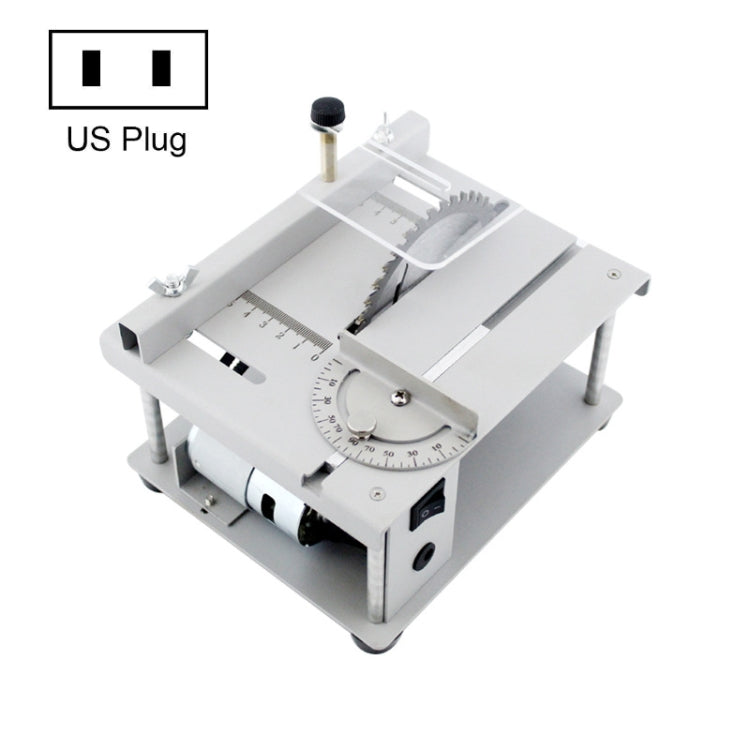 150W Miniature Precision Table Saw Mini Chainsaw Portable Woodworking Sliding Table Saw Multifunctional Cutting Machine,, US Plug, EU Plug, UK Plug, AU Plug