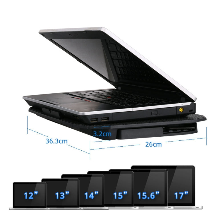 ICE COOREL N106 Laptop Base Adjustment Radiator Dual-Fan Notebook Cooling Bracket, Standard Version (Blue Light), Luxury Version (Knight Dark), Luxury Version (Ivory White), Luxury Version (Sea Blue), Flagship Version (Knight Black)                    ...