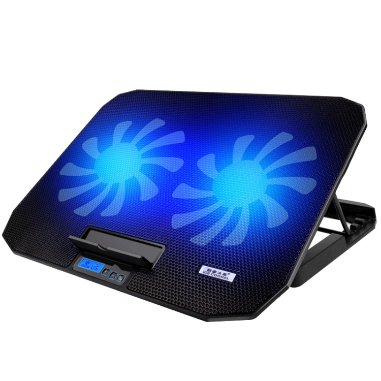 ICE COOREL N106 Laptop Base Adjustment Radiator Dual-Fan Notebook Cooling Bracket, Standard Version (Blue Light), Luxury Version (Knight Dark), Luxury Version (Ivory White), Luxury Version (Sea Blue), Flagship Version (Knight Black)                    ...