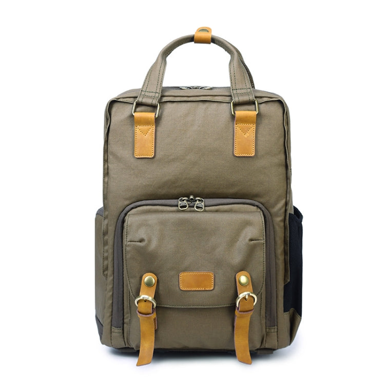 272 Wearable Shoulder Camera Bag Waterproof SLR Digital Camera Bag, Khaki, Green