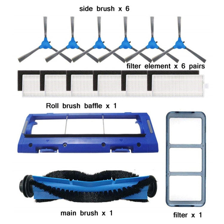 15 PCS/Set Sweeper Accessories For Eufy RoboVac 11S / RoboVac 30 / RoboVac 30C / RoboVac 15C