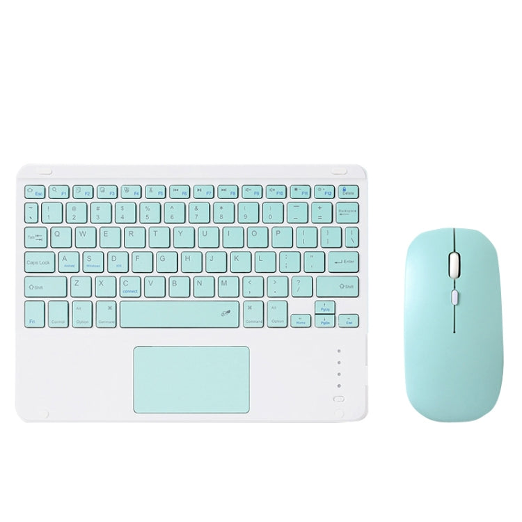 871 9.7 Inch Portable Wireless Bluetooth Keyboard With Touch Screen IPad + Mouse Set for iPad, Pink + Mouse, Mint Green + Mouse, Green + Mouse, Yellow + Mouse, White + Mouse, Black + Mouse