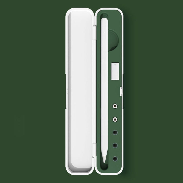 Silicone Stylus Protection Storage Box Box For Apple Pencil 1 / 2 , Specification:, 8mm (Graphite Black), 8mm (Clove Purple), 8mm (Dark Night Green), 8mm (Glacier Blue), 10mm (Graphite Black), 10mm (Clove Purple), 10mm (Dark Night Green)               ...