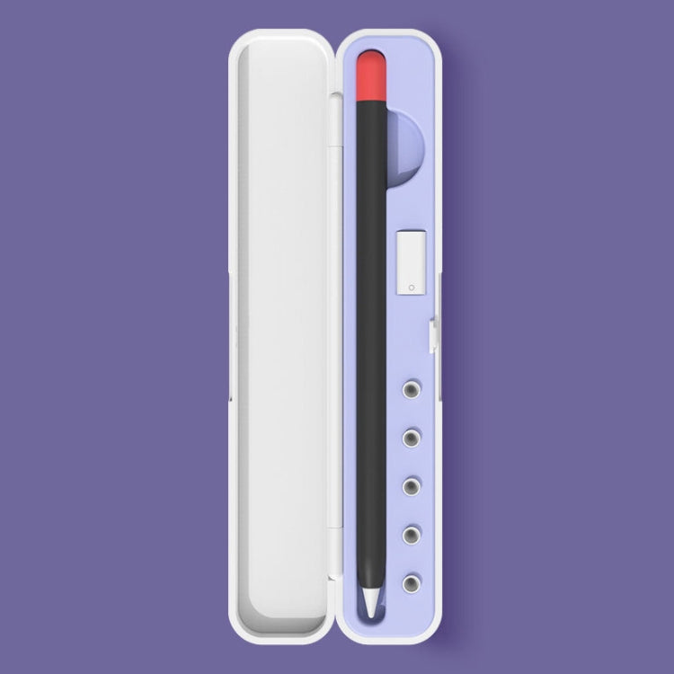 Silicone Stylus Protection Storage Box Box For Apple Pencil 1 / 2 , Specification:, 8mm (Graphite Black), 8mm (Clove Purple), 8mm (Dark Night Green), 8mm (Glacier Blue), 10mm (Graphite Black), 10mm (Clove Purple), 10mm (Dark Night Green)               ...