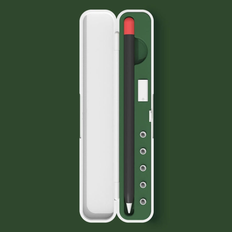 Silicone Stylus Protection Storage Box Box For Apple Pencil 1 / 2 , Specification:, 8mm (Graphite Black), 8mm (Clove Purple), 8mm (Dark Night Green), 8mm (Glacier Blue), 10mm (Graphite Black), 10mm (Clove Purple), 10mm (Dark Night Green)               ...