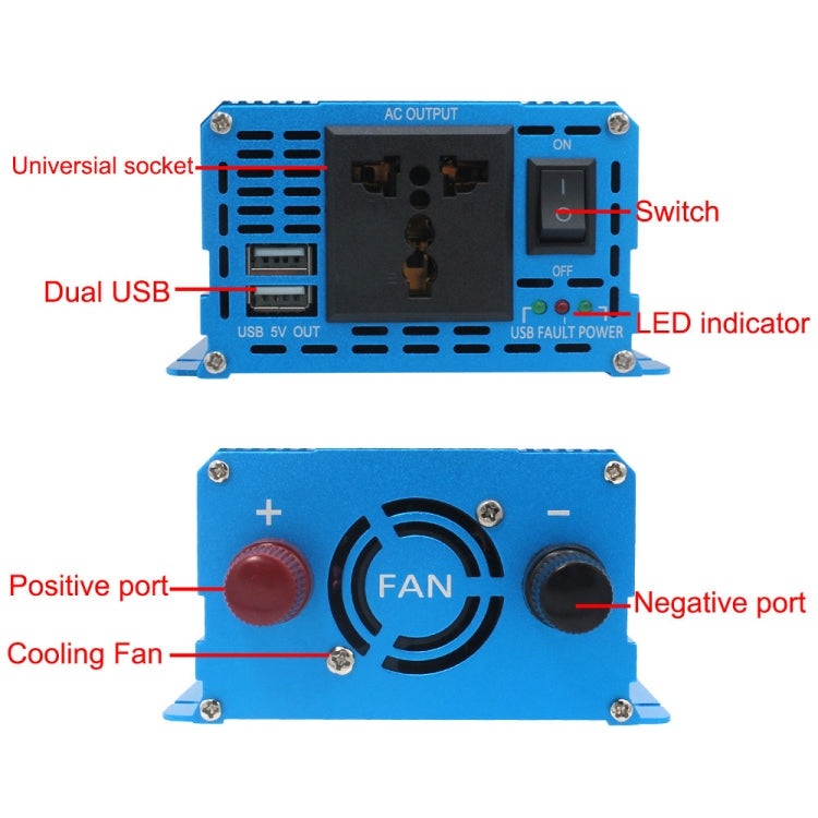 LVYUAN  2000W Car Home Pure Sine Wave Solar Inverter, 12V To 220V, 24V To 220V, 48V To 220V, 60V To 220V, 72V To 220V, 12V To 220V EU Plug, 12V To 220V UK Plug, 12V To 220V AU Plug, 12V To 110V US Plug