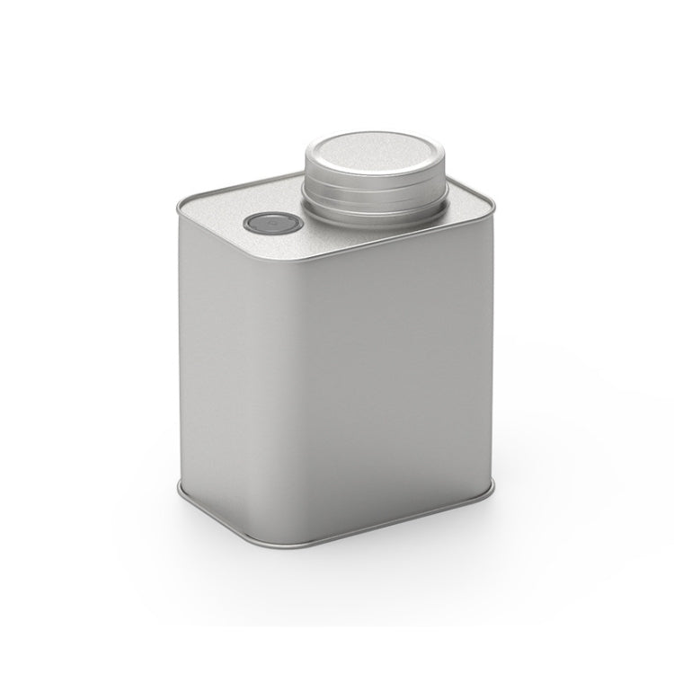 Square Tinplate Metal Sealed Cans Coffee Bean Powder Tin Cans, Specification: With Air Valve, With Air Valve
