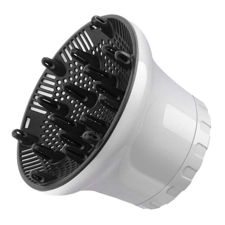 Universal Hair Diffuser Adaptable For Blow Dryers with Rotatable Design Curly Hair Large Wind Hood, White, Black