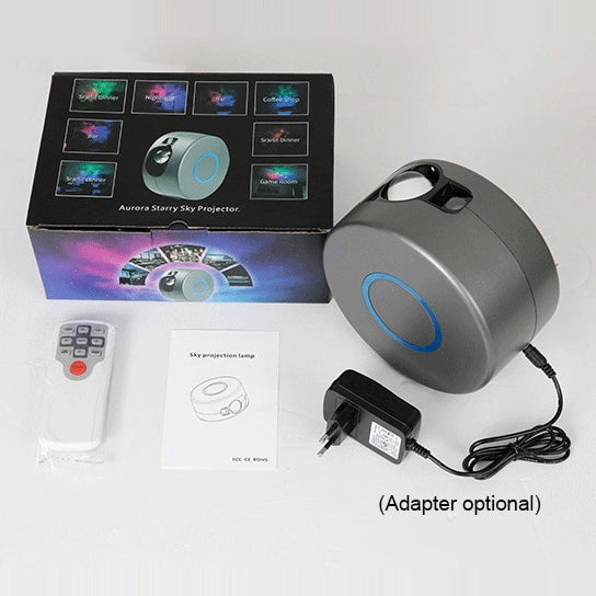 Remote Control LED Starry Sky Atmosphere Projector Lamp, Power Supply:, Gray+US Plug, Gray+EU Plug, Gray+AU Plug, US Plug, EU Plug, UK Plug, AU Plug