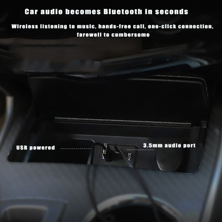 BY301 AUX Car Bluetooth 5.0 Receiver Mobile Call Bluetooth Adapter, BY301