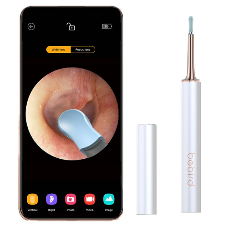 Bebird T15 Smart Visible Luminous Ear Pick Set, Star Black, Dawn White, Sky Lake Green