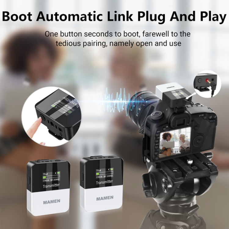 MAMEN KT-W1 Live Single-Reverse Camera Microphone, Specification:, 1 in 1, 2 in 1