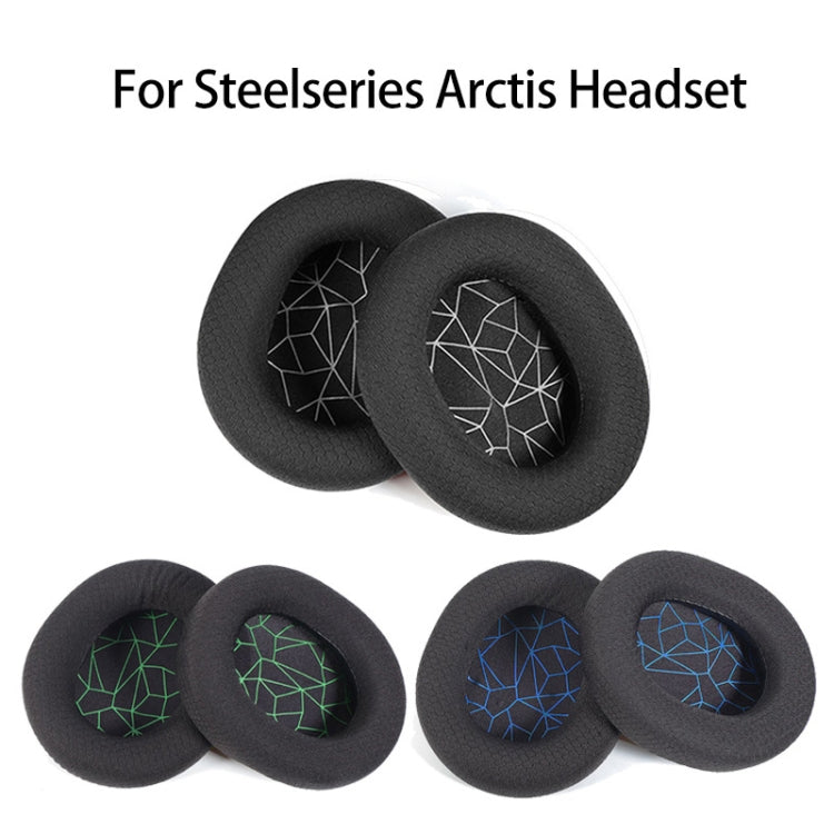 2pcs Sponge Headset Pad for Steelseries Arctis Pro / Arctis 3 / 5 / 7(Black Grey Leather), TBD0601869701B, TBD0601869701C, TBD0601869701D, TBD0601869701E, TBD0601869701F, TBD0601869701G, TBD0601869701H, TBD0601869701J, TBD0601869701A