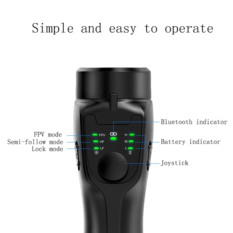 CYKE F8 Handheld Anti-Shake Triaxial Stabilizer, Specification:, F8 Triaxial Stabilizer (FPV Mode)