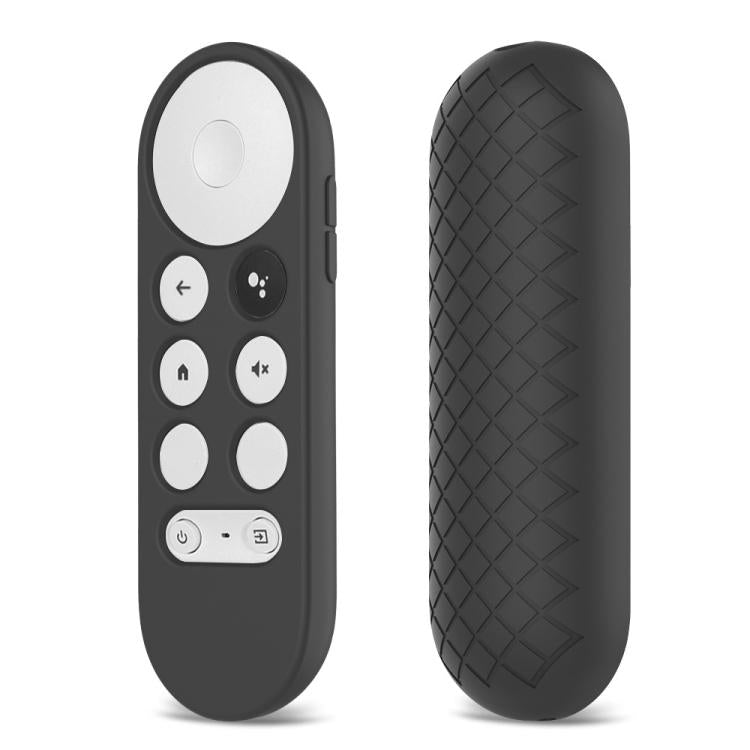 2 PCS Silicone Protective Shell for Google Chromecast 2020 Remote Control, Red), (Black), (Silver Gray), (Sky Blue), (White), (Pink)