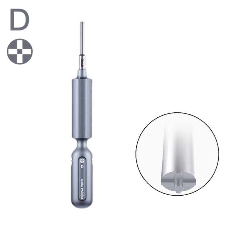 Qianli Super Tactile Grip-Type Precision Silent Dual-Bearing Screwdriver, Type A Phillips, Type B Tri-point, Type C Pentalibe, Type  D Pinhead Philips, Type E T2 Torx