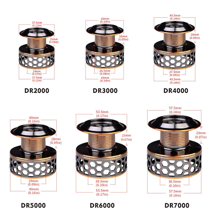PROBEROS Metal Wire Cup Fishing Wheel Spinning Wheel, Mode:, DR2000, DR3000, DR5000, DR6000
