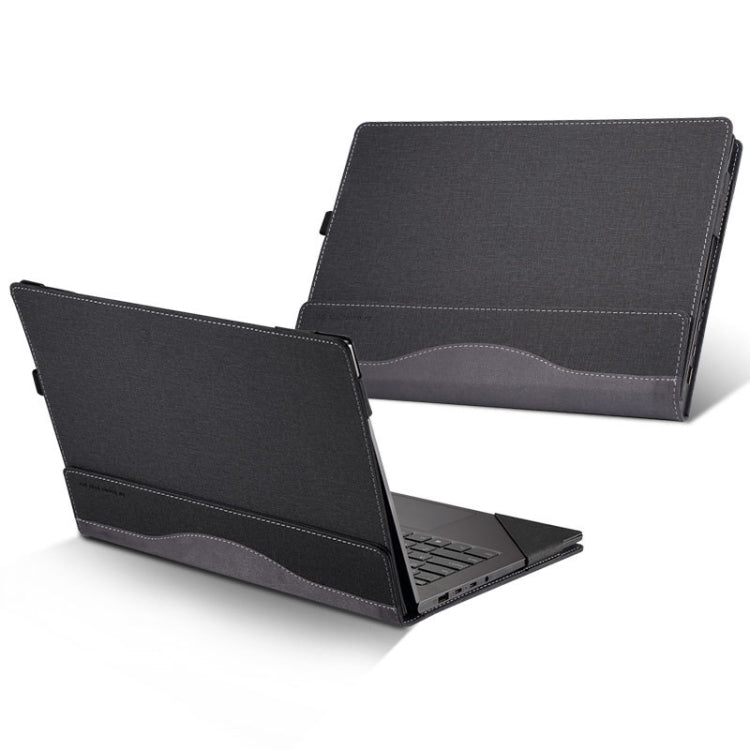 PU Leather Laptop Protective Case For HP Envy X360 15-BP / CN / DR / DS, Blue, Black, Wine Red