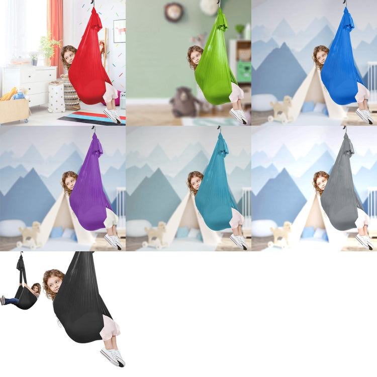 Kids Elastic Hammock Indoor Outdoor Swing, Size:, 1x2.8m (Red), 1x2.8m (Green), 1x2.8m (Dark Blue), 1x2.8m (Purple), 1x2.8m (Sky Blue), 1x2.8m (Silver Gray), 1x2.8m (Black), 1.5x2.8m (Red), 1.5x2.8m (Green), 1.5x2.8m (Dark Blue), 1.5x2.8m (Purple)     ...