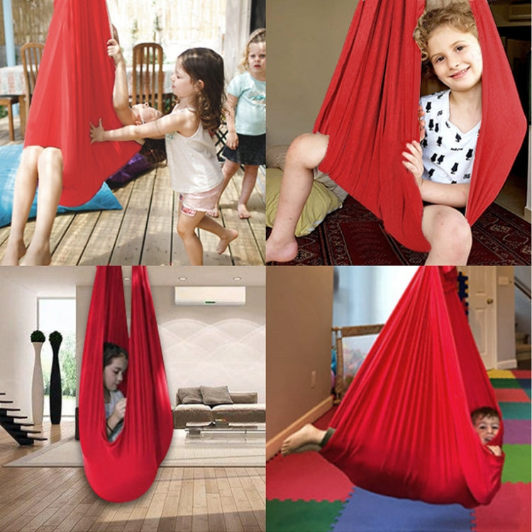 Kids Elastic Hammock Indoor Outdoor Swing, Size:, 1x2.8m (Red), 1x2.8m (Green), 1x2.8m (Dark Blue), 1x2.8m (Purple), 1x2.8m (Sky Blue), 1x2.8m (Silver Gray), 1x2.8m (Black), 1.5x2.8m (Red), 1.5x2.8m (Green), 1.5x2.8m (Dark Blue), 1.5x2.8m (Purple)     ...