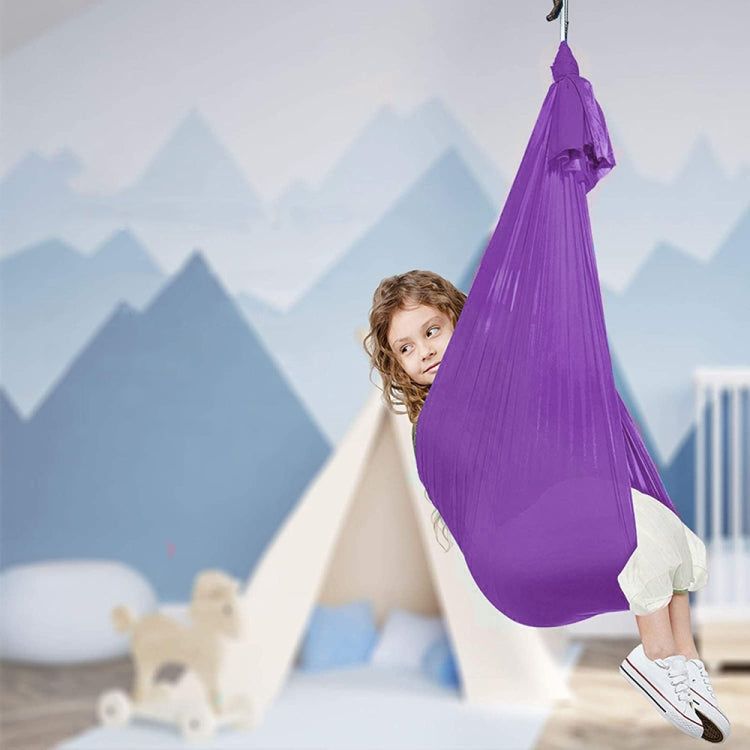 Kids Elastic Hammock Indoor Outdoor Swing, Size:, 1x2.8m (Red), 1x2.8m (Green), 1x2.8m (Dark Blue), 1x2.8m (Purple), 1x2.8m (Sky Blue), 1x2.8m (Silver Gray), 1x2.8m (Black), 1.5x2.8m (Red), 1.5x2.8m (Green), 1.5x2.8m (Dark Blue), 1.5x2.8m (Purple)     ...