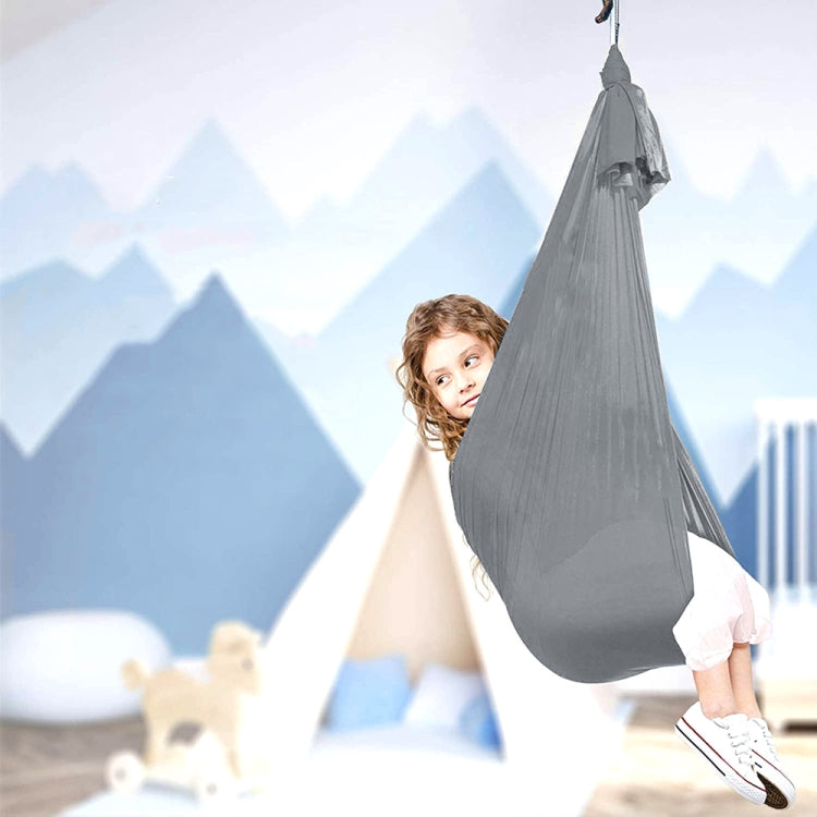Kids Elastic Hammock Indoor Outdoor Swing, Size:, 1x2.8m (Red), 1x2.8m (Green), 1x2.8m (Dark Blue), 1x2.8m (Purple), 1x2.8m (Sky Blue), 1x2.8m (Silver Gray), 1x2.8m (Black), 1.5x2.8m (Red), 1.5x2.8m (Green), 1.5x2.8m (Dark Blue), 1.5x2.8m (Purple)     ...