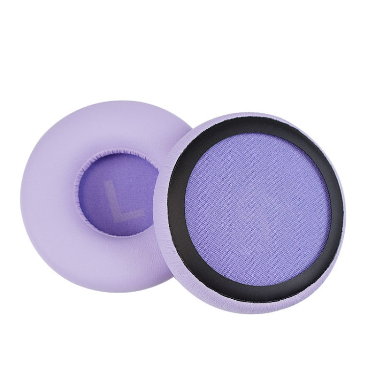 1 Pair Protein Leather Sponge Earpad For JBL T450 / Tune 600 / T500BT, Black, Light Purple, Sea Blue
