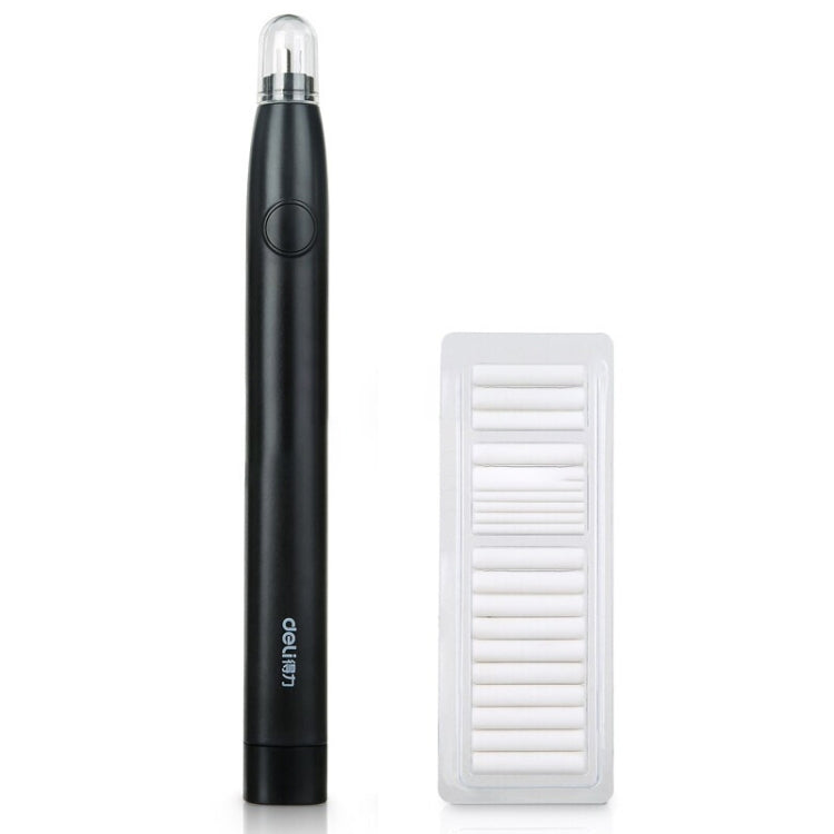Deli 71107 Electric Eraser Art Can Replace The Core Rubber Core, Black Shell, White Shell