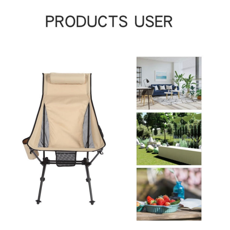 Outdoor Camping Aluminum Alloy Portable Folding Beach Chair, Without Pocket (Blue Gray), With Pocket (Blue Gray), Without Pocket (Dark Gray), With Pocket (Dark Gray)
