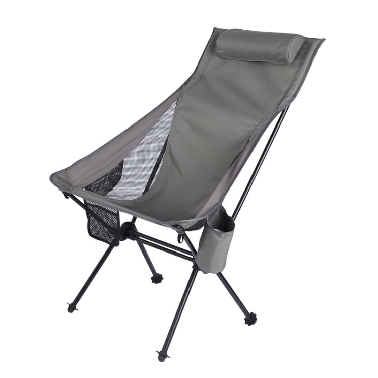 Outdoor Camping Aluminum Alloy Portable Folding Beach Chair, Without Pocket (Blue Gray), With Pocket (Blue Gray), Without Pocket (Dark Gray), With Pocket (Dark Gray)