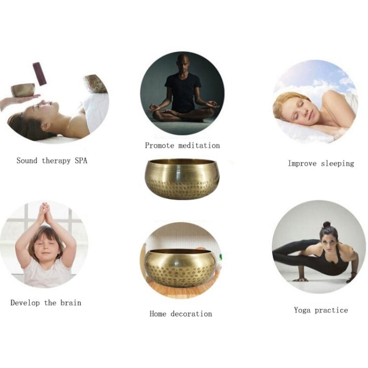 Buddha Sound Bowl Yoga Meditation Copper Bowl, Diameter 8cm, Diameter 8.5cm