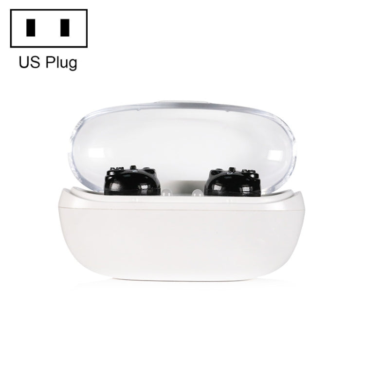 Old People Voice Amplifier Hearing Aid Magnetic Charge Dual-unit Sound Collector, US Plug, EU Plug