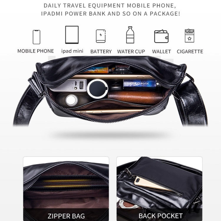 BULL CAPTAIN Leather Shoulder Messenger Bag For Men, Cool Black, Brown, Smog Blue, Dark Night Green